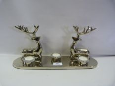 REINDEER CANDLE HOLDERS