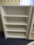 *FOUR HEIGHT BOOK CASE (WHITE)