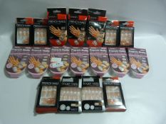 EIGHTEEN ASSORTED FALSE NAIL SETS