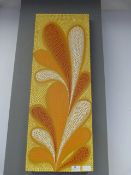 CANVAS OF AN ORANGE FLOWER