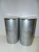 TWO WEDDING GIFT TINS