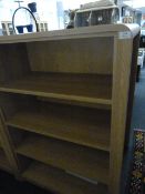 *LIGHT OAK FOUR HEIGHT BOOKCASE
