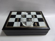 Leather Case with 6 Glasses & Coasters