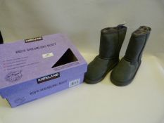 *KIRKLAND CHILDREN'S SHEARLINGS BOOTS (GREY) SIZE: 13