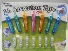 *FOURTEEN CORRECTION TAPE PENS