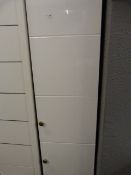 *SINGLE DOOR CUPBOARD (WHITE)