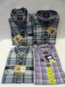 *4PK SMALL MENS CHECKERED SHIRTS