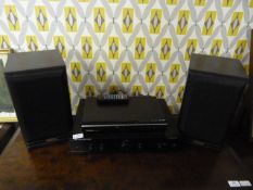 CAMBRIDGE AUDIO AMPLIFIER, TOSHIBA DVD PLAYER AND JPW SPEAKERS