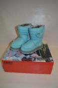 *PAIR OF KHOMBU CHILDREN'S SNOW BOOTS (LIGHT BLUE) SIZE: 9M