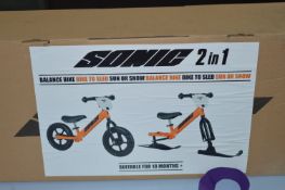 *SONIC 2-IN-1 BALANCE BIKE TO SLED