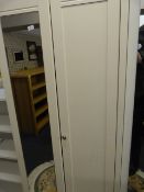 *DOUBLE DOOR WARDROBE (CREAM)