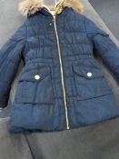 *GIRLS PADDED AND HOODED JACKET AGE:6-7