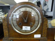 OAK MANTEL CLOCK