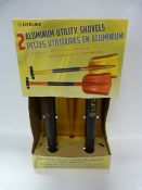 *TWO ALUMINIUM UTILITY SHOVELS