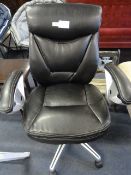 *BLACK UPHOLSTERED STUDENT CHAIR