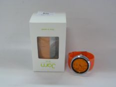 JAMTIME ORANGE FACED WRISTWATCH