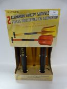*TWO ALUMINIUM UTILITY SHOVELS