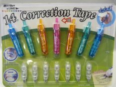 *FOURTEEN CORRECTION TAPE PENS