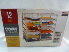 *12 SLOT LITERATURE ORGANISER SHELF