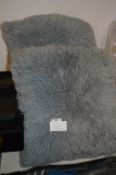 *SHAGGY CUSHION 2PK