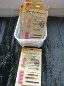 TWENTY PACKS OF DELUXE MANICURE SETS