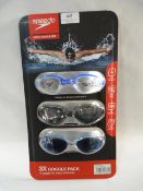 *SPEEDO ADULT GOGGLES 3PK