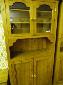 PINE KITCHEN DISPLAY CABINET