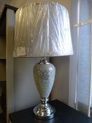 *MOSAIC SILVER TABLE LAMP