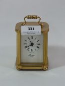 BRASS RAPPORT CARRIAGE CLOCK