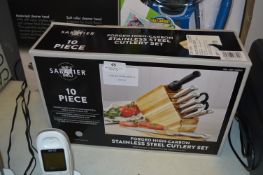 *SABATIER STAINLESS STEEL 10 PIECE KNIFE SET