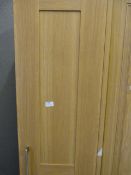 *LIGHT OAK SINGLE WARDROBE