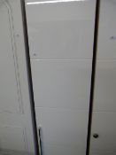 *WHITE SINGLE WARDROBE WITH TWO DRAWERS