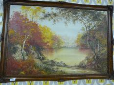 FRAMED OIL ON CANVAS 