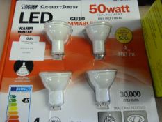*FEIT GU10 4PK LED LIGHT BULBS