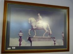 Framed Large Print Depicting 'King Billy'