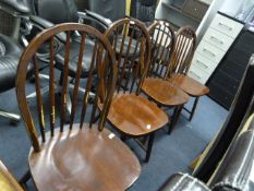 4 Stick Back Dining Chairs