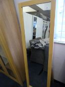 BEECH FRAMED DRESSING MIRROR