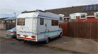 Fiat Ducato 1.9 petrol 1988 reg MHZ 9330, MOT until 26/10/2017 White , 5berth, 39,541 miles only,