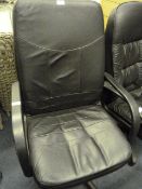 Leather Swivel Office Arm Chair