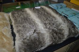 *LARGE FAUX FUR CUSHION