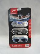 *SPEEDO ADULT GOGGLES 3PK