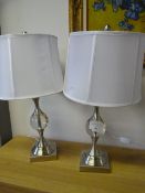 *CRYSTAL TABLE LAMP 2 PACK