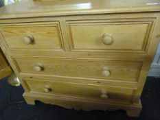 PINE THREE HEIGHT CHEST OF DRAWERS