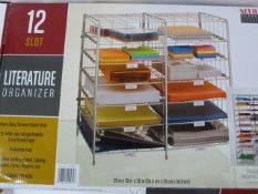 *CHROME 12 SLOT LITERATURE ORGANISER