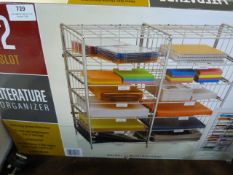 *12 Slot Literature Organiser Shelving Unit
