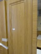 *LIGHT OAK SINGLE DOOR WARDROBE