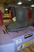 *Childs Grey Sheepskin Boots Size 11