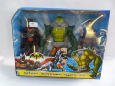 *BATMAN, SUPERMAN AND KILLER CROC SET
