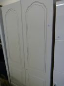 *WHITE DOUBLE WARDROBE WITH TWO DRAWERS