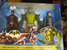 *BATMAN, SUPERMAN AND KILLER CROC SET